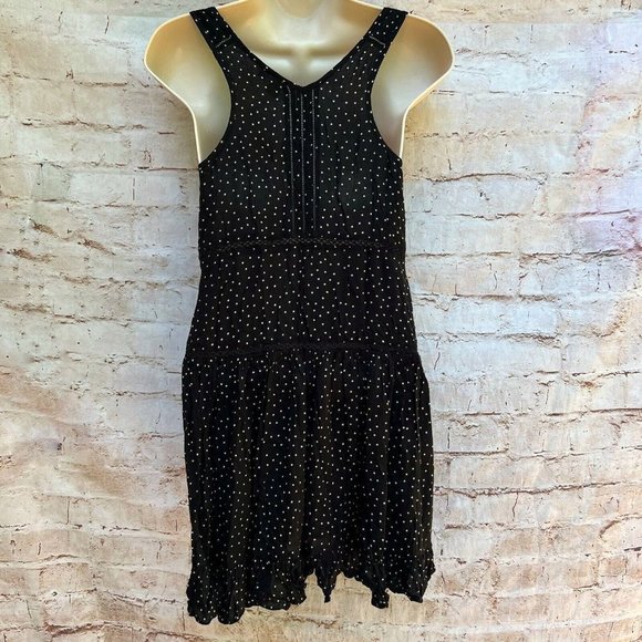Anthropologie E by Eloise Black White Star Swing Top Tunic Dress Lace Size XS - Picture 2 of 6